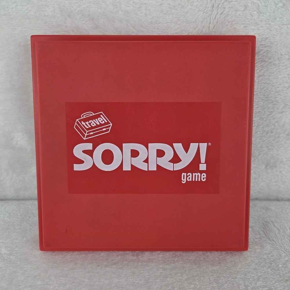 Vintage 1990 Parker Brothers Travel Sorry Game Portable Edition w/ Instuctions